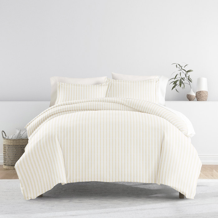 Striped Soft Duvet Cover Bedding Set - 18 Pattern Designs