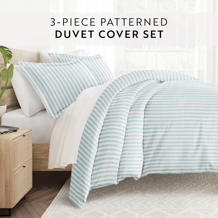 Striped Soft Duvet Cover Bedding Set - 18 Pattern Designs
