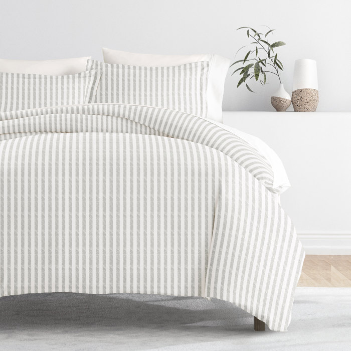 Striped Soft Duvet Cover Bedding Set - 18 Pattern Designs