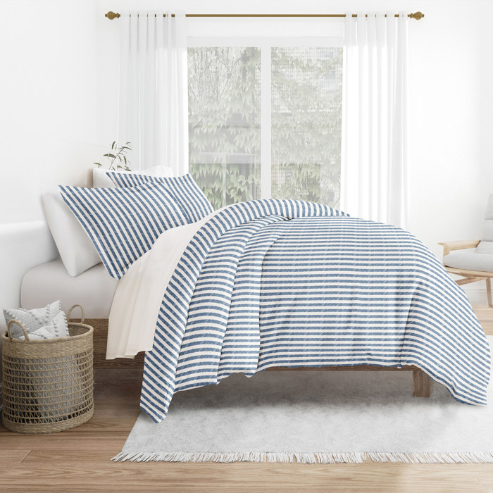 Striped Soft Duvet Cover Bedding Set - 18 Pattern Designs