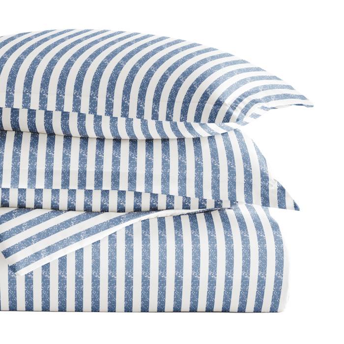Striped Soft Duvet Cover Bedding Set - 18 Pattern Designs