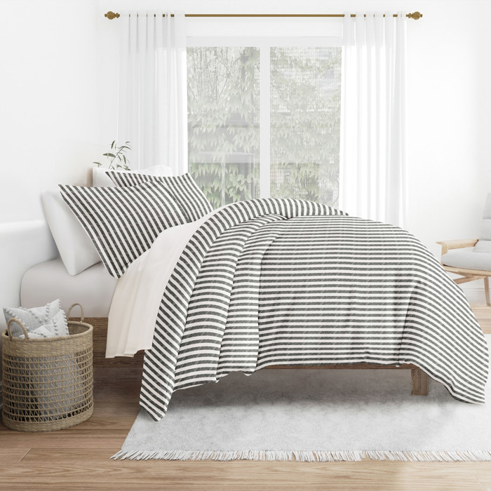 Striped Soft Duvet Cover Bedding Set - 18 Pattern Designs