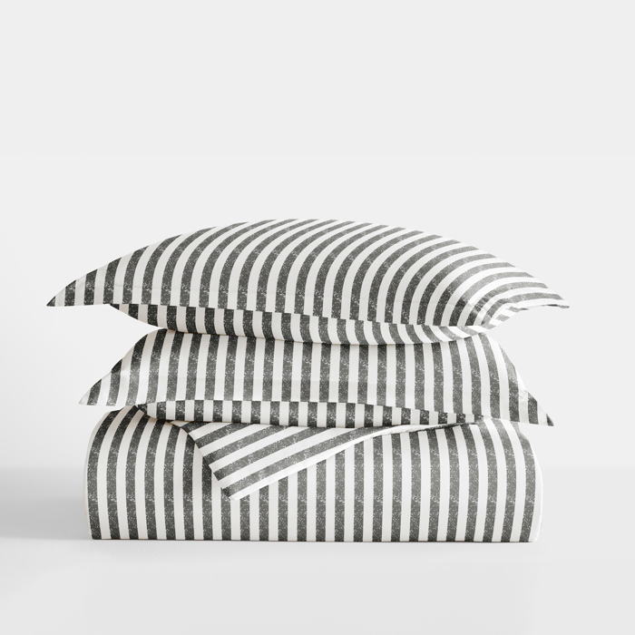 Striped Soft Duvet Cover Bedding Set - 18 Pattern Designs