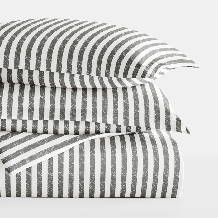 Striped Soft Duvet Cover Bedding Set - 18 Pattern Designs