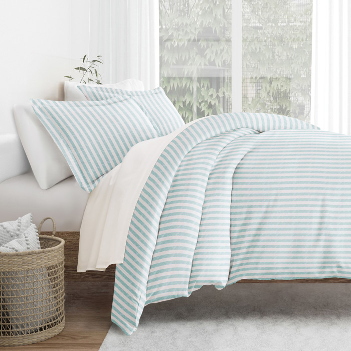 Striped Soft Duvet Cover Bedding Set - 18 Pattern Designs