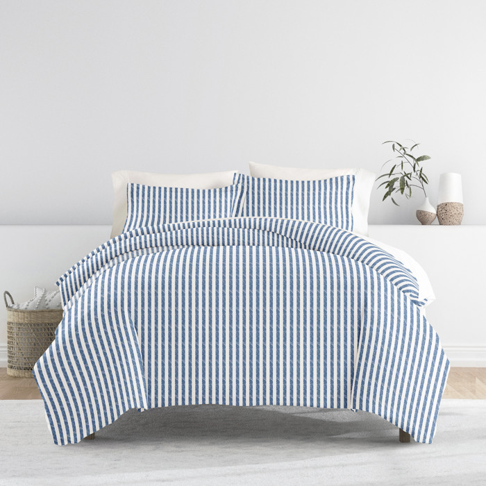 Striped Soft Duvet Cover Bedding Set - 18 Pattern Designs