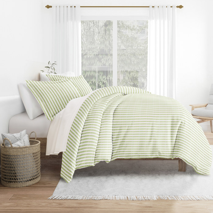 Striped Soft Duvet Cover Bedding Set - 18 Pattern Designs