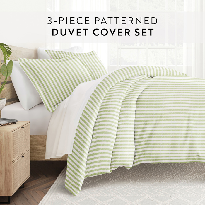 Striped Soft Duvet Cover Bedding Set - 18 Pattern Designs