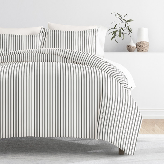 Striped Soft Duvet Cover Bedding Set - 18 Pattern Designs