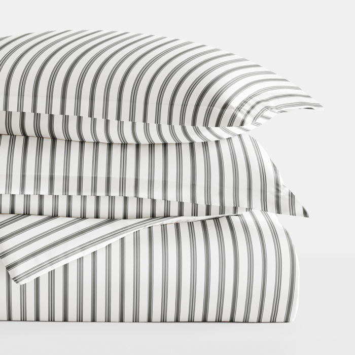 Striped Soft Duvet Cover Bedding Set - 18 Pattern Designs