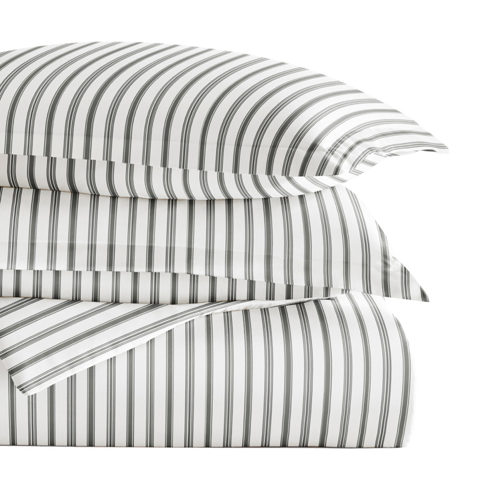 Striped Soft Duvet Cover Bedding Set - 18 Pattern Designs