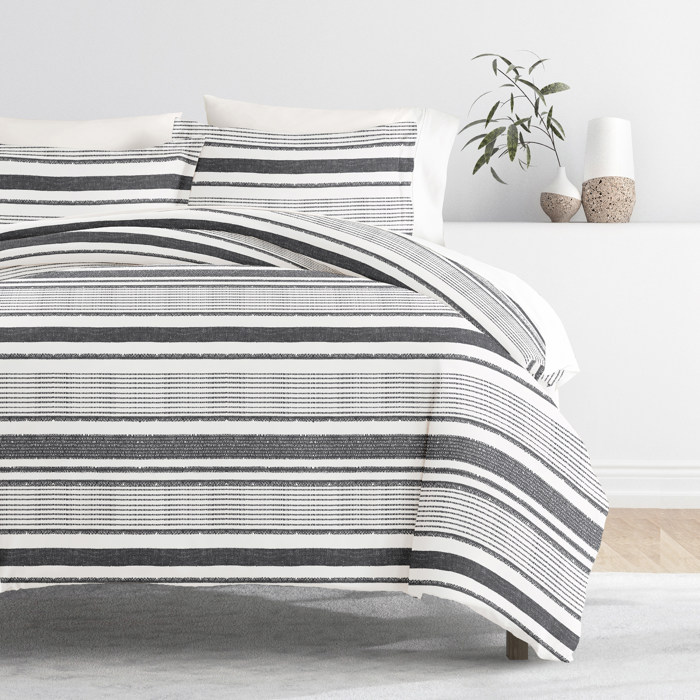 Striped Soft Duvet Cover Bedding Set - 18 Pattern Designs