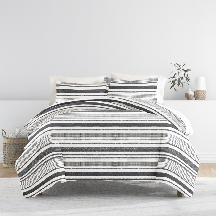 Striped Soft Duvet Cover Bedding Set - 18 Pattern Designs