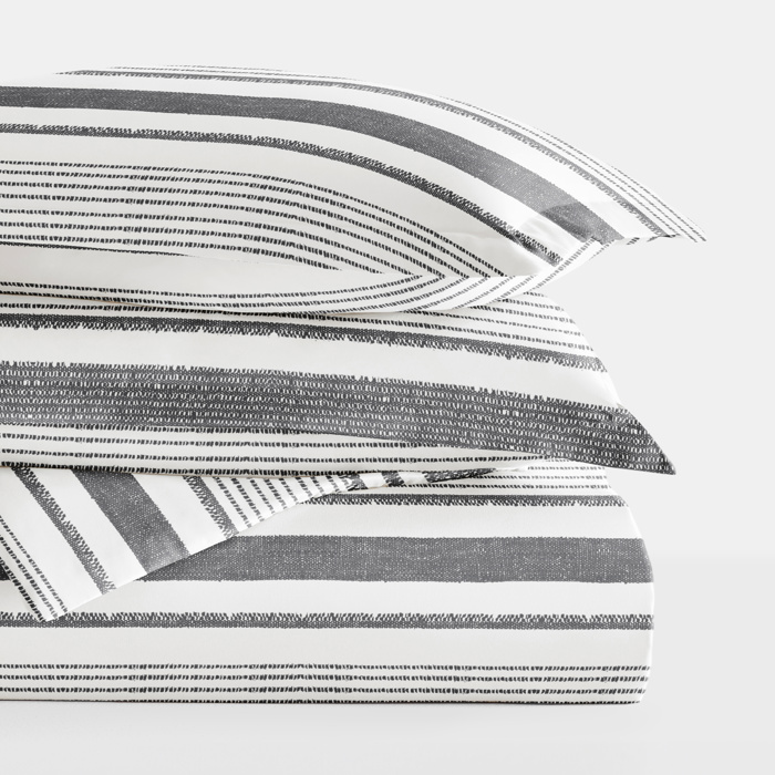 Striped Soft Duvet Cover Bedding Set - 18 Pattern Designs