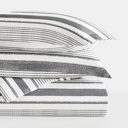 King Vintage Stripes Light Gray Striped Soft Duvet Cover Bedding Set - 18 Pattern Designs