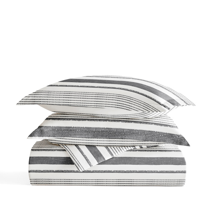 Striped Soft Duvet Cover Bedding Set - 18 Pattern Designs