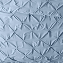 King Light Blue Pinch Pleat Luxury Duvet Cover Set