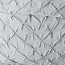 King Light Gray Pinch Pleat Luxury Duvet Cover Set