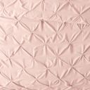 Twin XL Blush Pinch Pleat Luxury Duvet Cover Set
