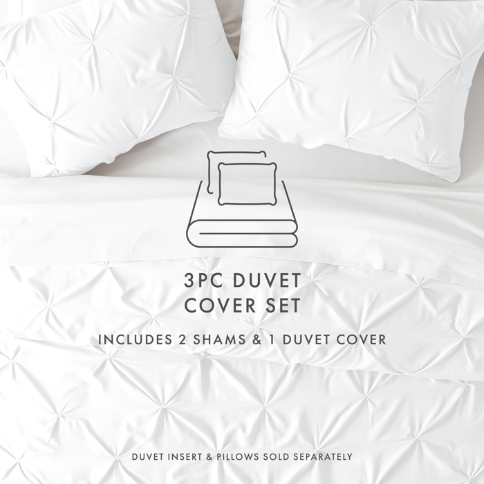 Pinch Pleat Luxury Duvet Cover Set