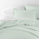 King Mint Duvet Cover Set Super Soft Microfiber Bedding in Solid Colors