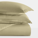Queen Sage Duvet Cover Set Super Soft Microfiber Bedding in Solid Colors