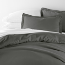 Twin XL Gray Duvet Cover Set Super Soft Microfiber Bedding in Solid Colors