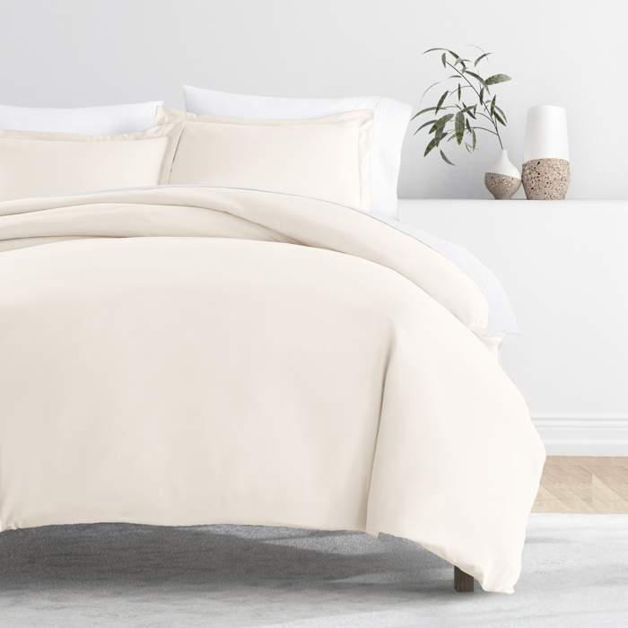 Duvet Cover Set Super Soft Microfiber Bedding in Solid Colors
