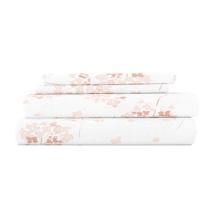 100% Cotton Flannel Sheet Set in Timeless Patterns