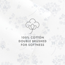 Twin Flower Bunch Light Blue 100% Cotton Flannel Sheet Set in Timeless Patterns