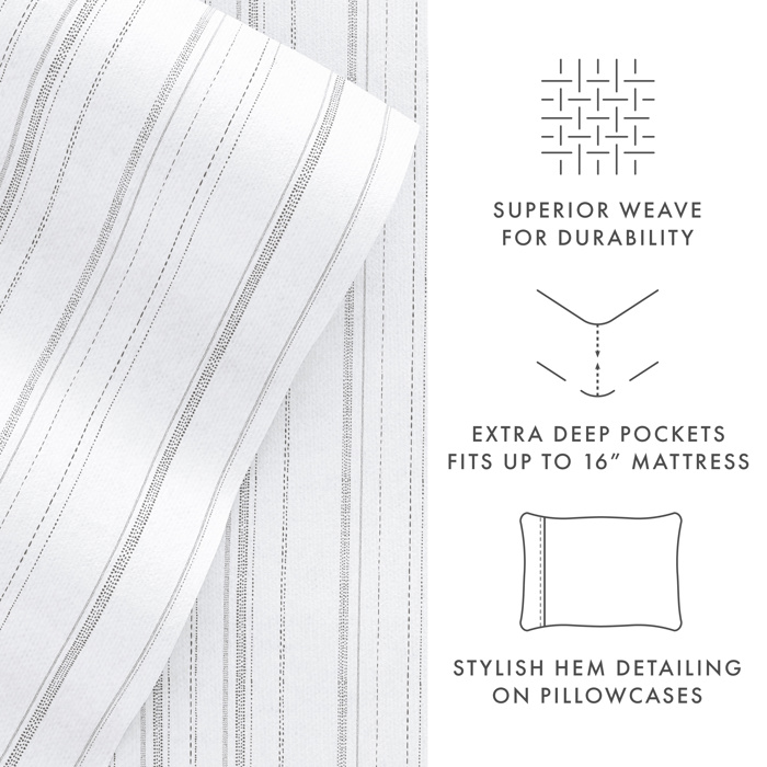 100% Cotton Flannel Sheet Set in Timeless Patterns