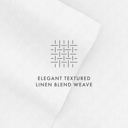 California King White Linen Bamboo-Blend Breathable Luxury Bed Sheet Set