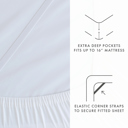 King Gray Linen Bamboo-Blend Breathable Luxury Bed Sheet Set
