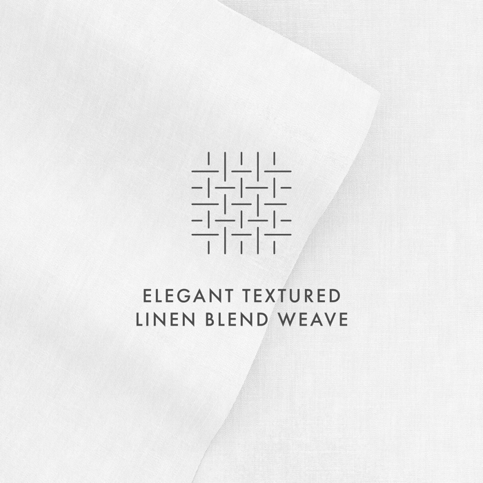 Linen Bamboo-Blend Breathable Luxury Bed Sheet Set