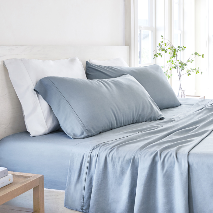Linen Bamboo-Blend Breathable Luxury Bed Sheet Set