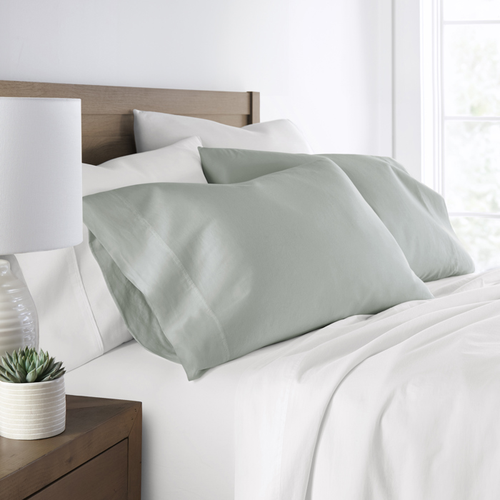 2-Pack Cotton Pillowcases 300 Thread Count in Essential Colors