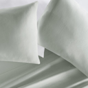 Queen Green Mist 2-Pack Cotton Pillowcases 300 Thread Count in Essential Colors