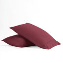 King Burgundy 2-Pack Bed Pillowcases in Essential Colors