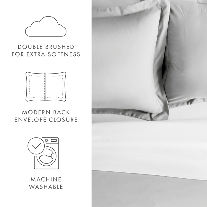 2-Pack Bed Pillow Shams in Essential Colors