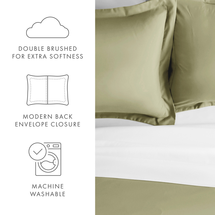 2-Pack Bed Pillow Shams in Essential Colors