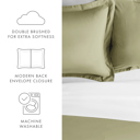 Queen Sage 2-Pack Bed Pillow Shams in Essential Colors