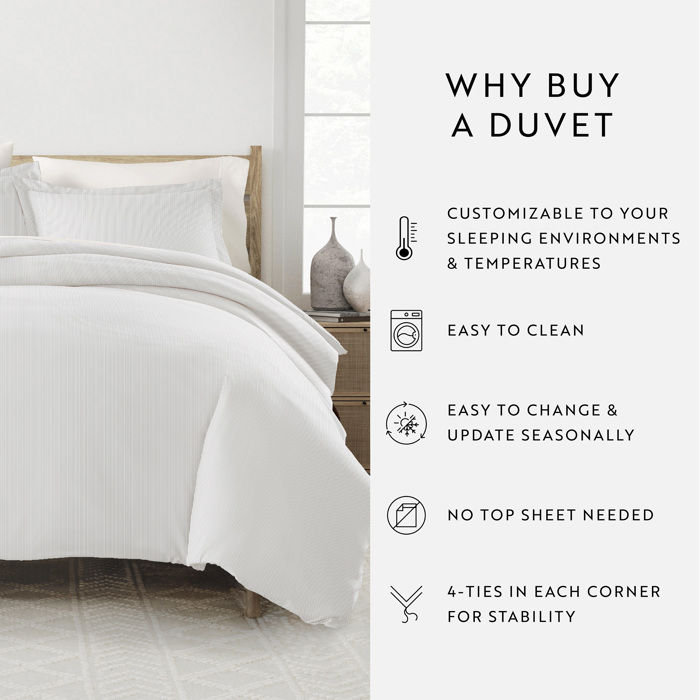 2-Pack Cotton Slub Decor Throw Pillows Solids Arctic & White