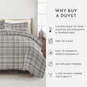  2-Pack Cotton Slub Decor Throw Pillows Solids Navy & White
