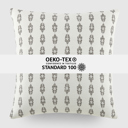  2-Pack Seed Stitch Knit and Cotton Patterned Decor Throw Pillows - Gray