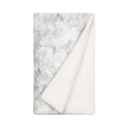  Throw Blanket Faux Fur Light Gray Tie Dye