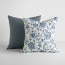 2-Pack Cotton Slub Decor Throw Pillows - Jacobean Navy