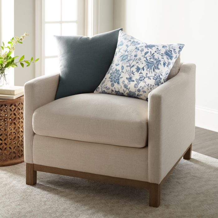 2-Pack Cotton Slub Decor Throw Pillows - Jacobean Navy