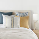  2-Pack Cotton Slub Decor Throw Pillows - Jacobean Navy