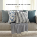  2-Pack Cotton Slub Decor Throw Pillows - Jacobean Navy