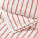 Coral 2-piece Cabana Stripe Beach Pool Towels - 100% Ring Spun Cotton, Ultra Soft, Plush and highly Absorbent, 30 x 70